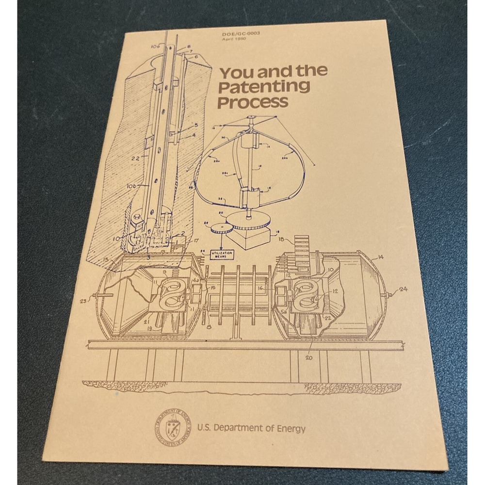 You And The Patenting Process US Department Of Energy Book How To File For A Vtg